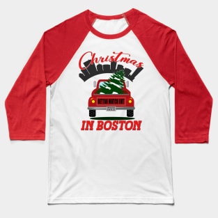 Christmas In Boston - Bettah Watch Out - Masshole Baseball T-Shirt